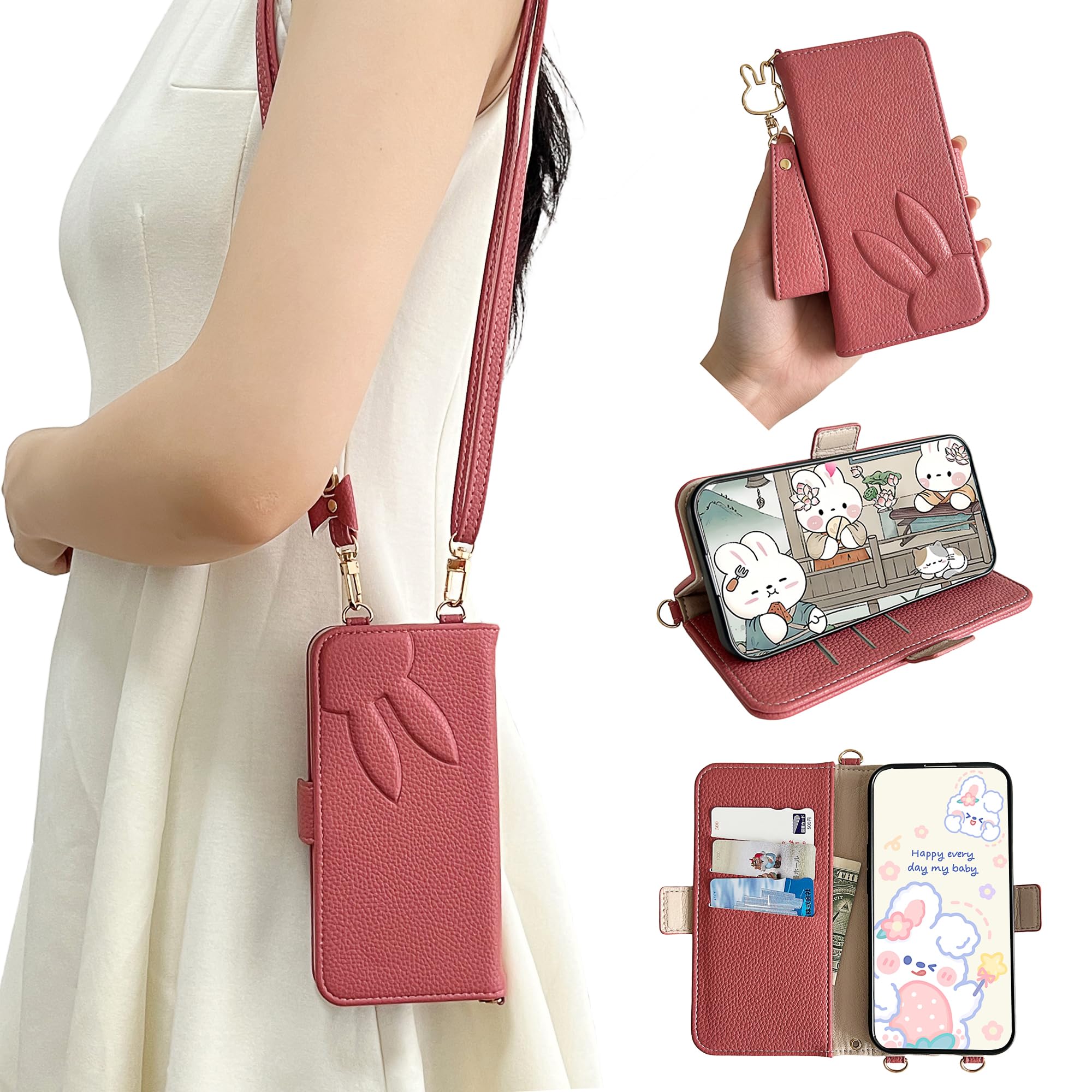 Amazon.co.jp: Satomirai For iPhone 17 ケース 手帳型 スマホケース